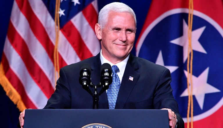 The New York Times also recently reported that Pence is exploring his own 2020 presidential bid. (Andrew Nelles/The Tennessean via AP)