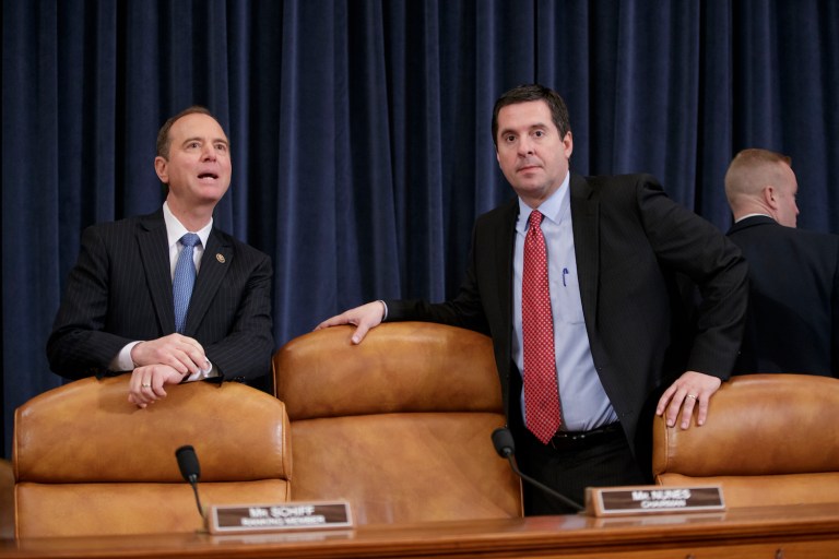 Schiff said the Nunes' meeting with Trump casts doubt on whether the chairman can continue to be impartial. (AP Photo/J. Scott Applewhite)