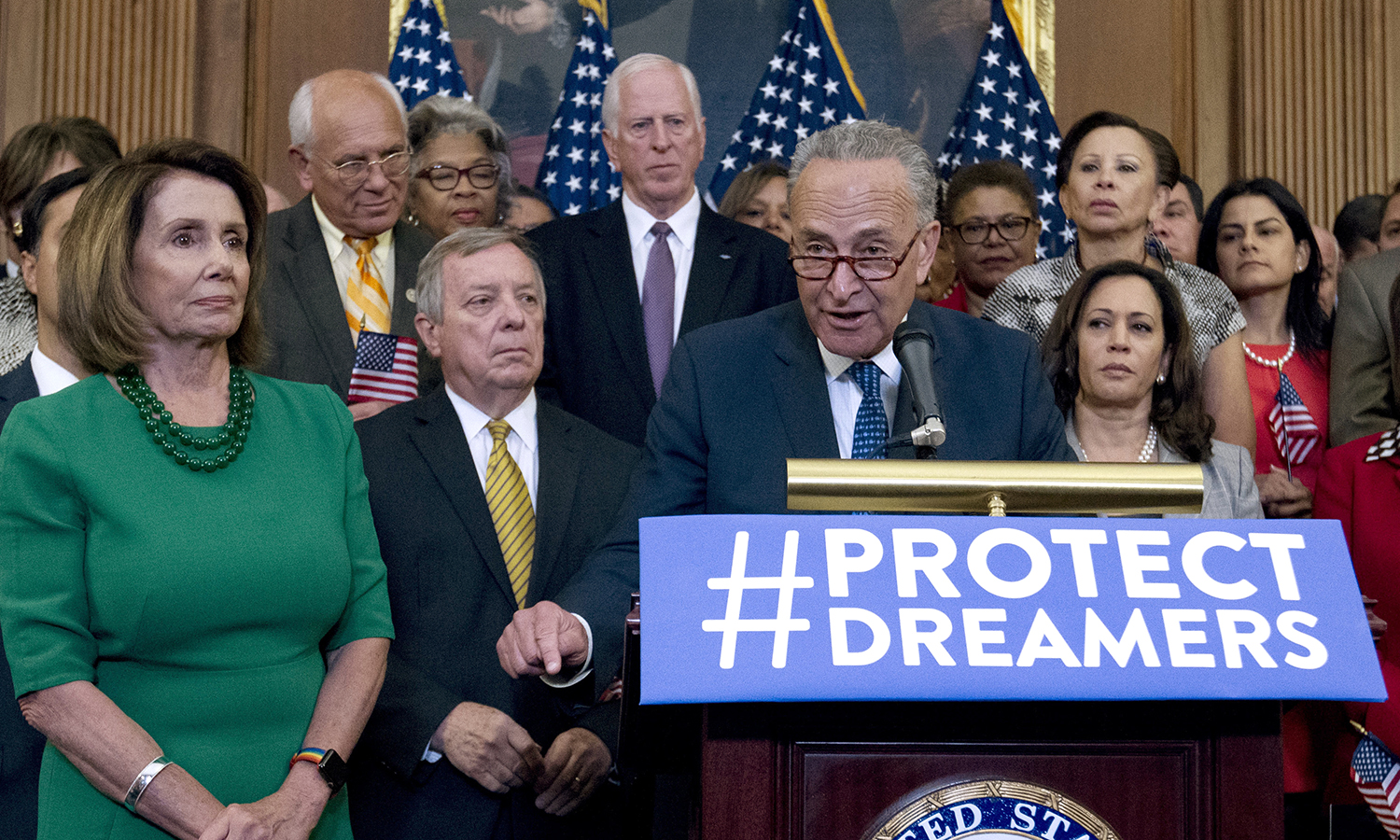 Schumer, Pelosi say DACA deal will exclude wall after dinner with Trump