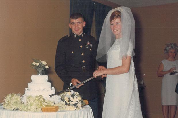 32 years later, Ollie North reunited with his Marine sword