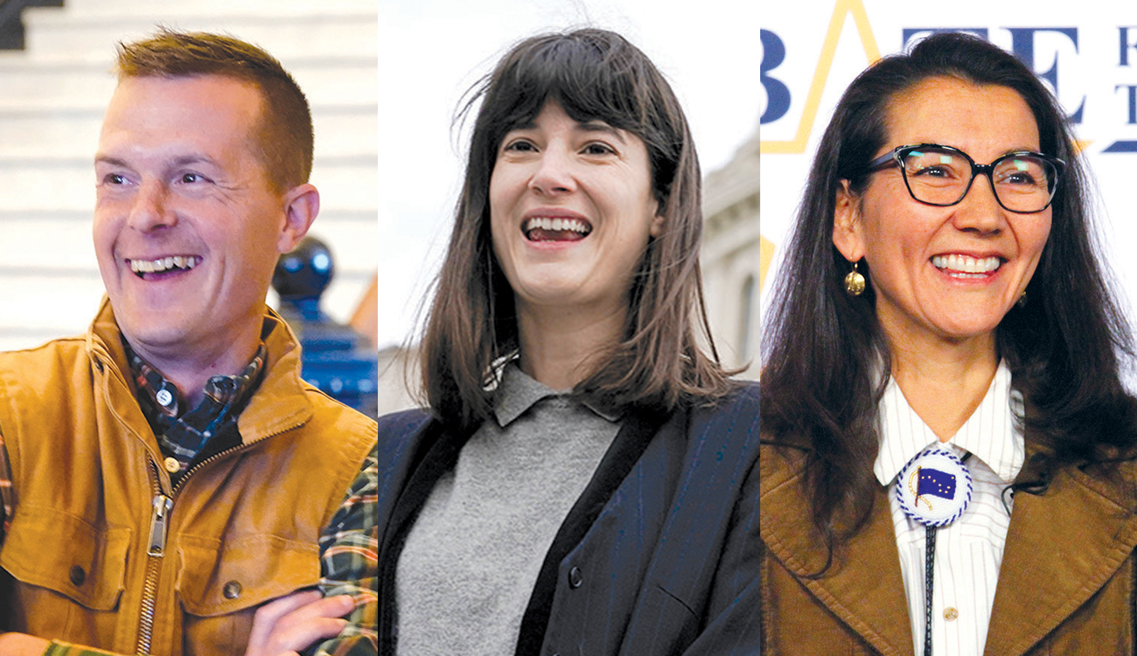 Jared Golden (D-ME), Marie Gluesenkamp Perez (D-WA), Mary Peltola (D-AK)