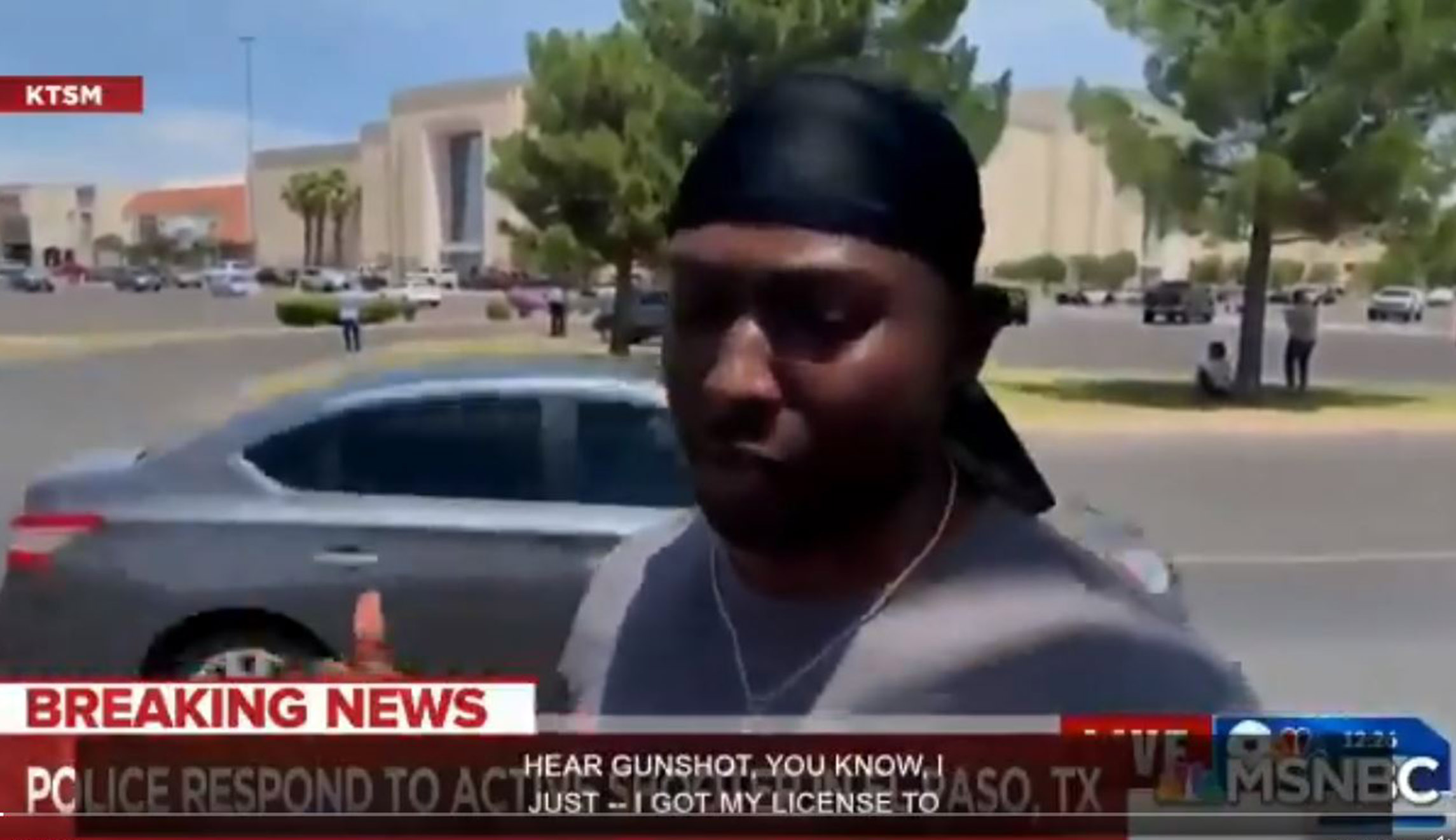 ‘I’m shaking’: Hero soldier tells how he ran towards El Paso gunfire to usher children to safety
