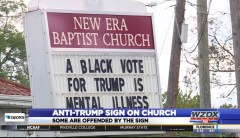 Alabama church sign says black people who vote for Trump have a ‘mental illness’