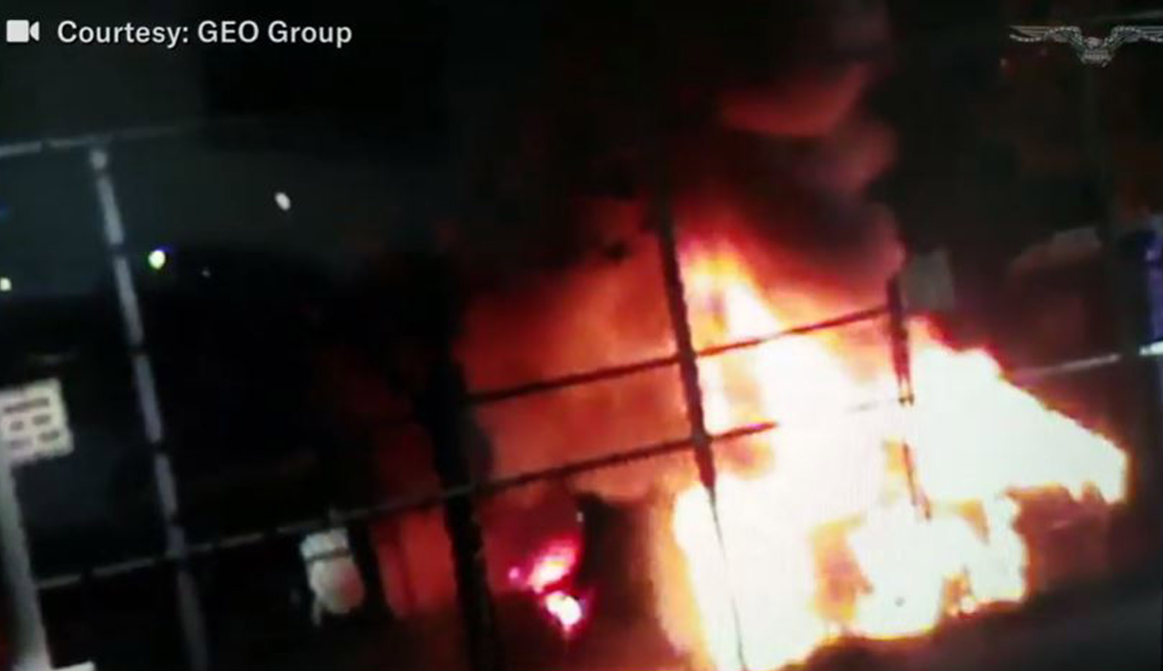 Video shows car set ablaze by alleged antifa shooter in attack on ICE detention center