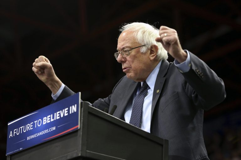 Democratic presidential candidate, Sen. Bernie Sanders, has won Time's poll of 100 most influential people. (AP Photo/Mel Evans)