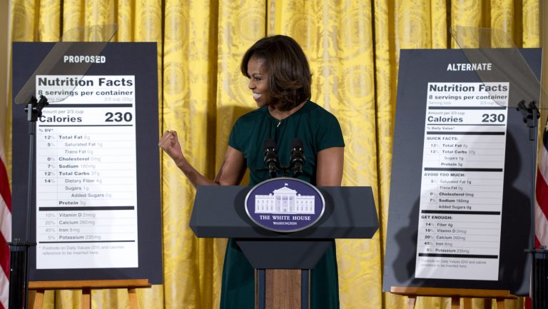 Despite the efforts of first lady Michelle Obama, the nation feels fatter and generally worse. (AP Photo/Carolyn Kaster)