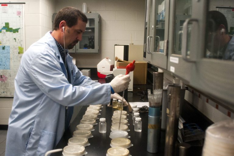 Thirty-seven of the 423 homes continuously monitored for lead-contaminated water reached EPA's danger level. (AP Photo/The Flint Journal, Jake May)