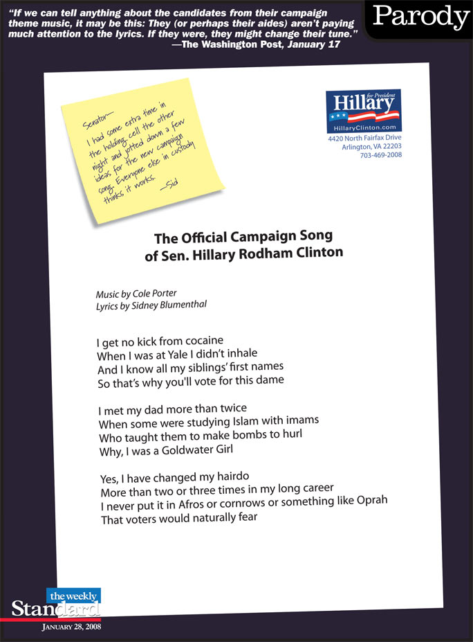 Hillary’s theme song
