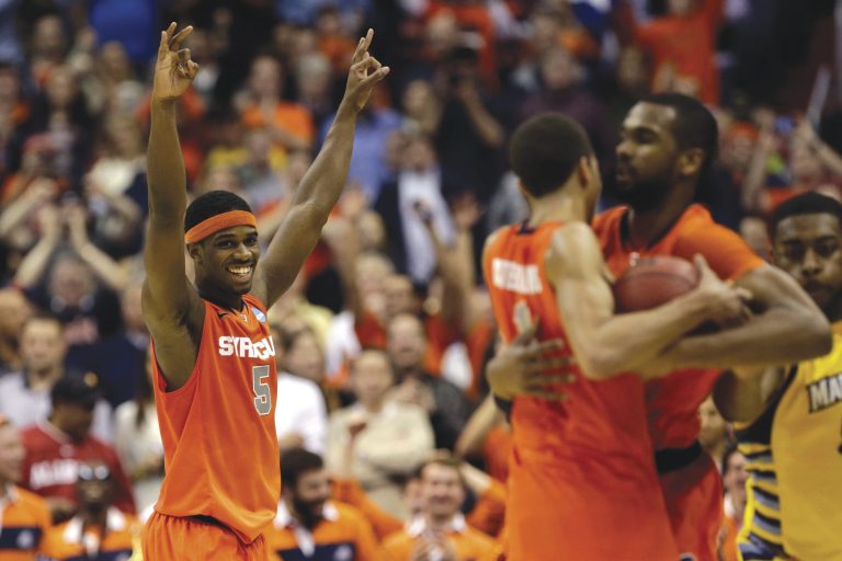 Win McNamee/Getty Images
Michael Carter-Williams was named the most outstanding player of the East Region after finishing with 12 points, eight rebounds and six assists Saturday.