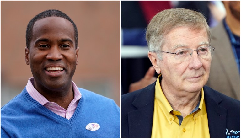 Candidates for Michigan's 10th congressional district, John James (R-MI) and Carl Marlinga (D-MI)