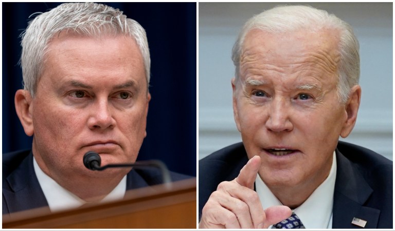 James Comer and Joe Biden.