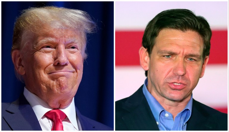 Trump losing ground against GOP field: Poll Former President Donald Trump and Gov. Ron DeSantis (R-FL). Both Florida residents are 2024 Republican presidential candidates.