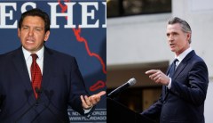 ‘His hair gel is interfering with his brain’: DeSantis fires back at Newsom