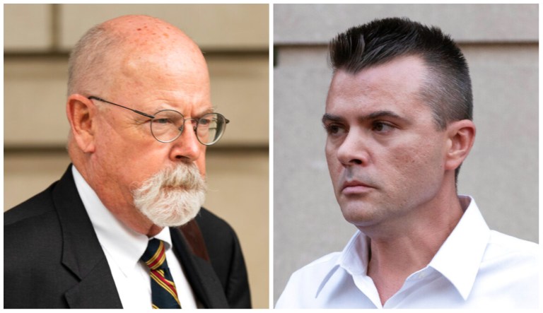 From left to right: special counsel John Durham and Igor Danchenko.