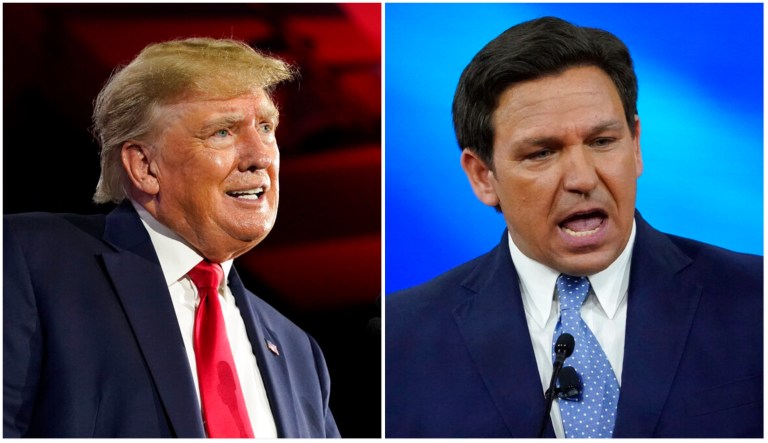 Donald Trump and Ron DeSantis.