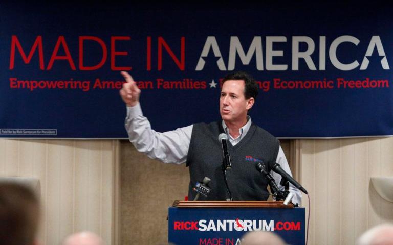 Scrutiny of Santorum intensifies as candidate surges