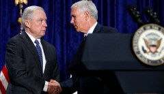 Mike Pence tells Jeff Sessions: Trump ‘proud’ to have you as attorney general