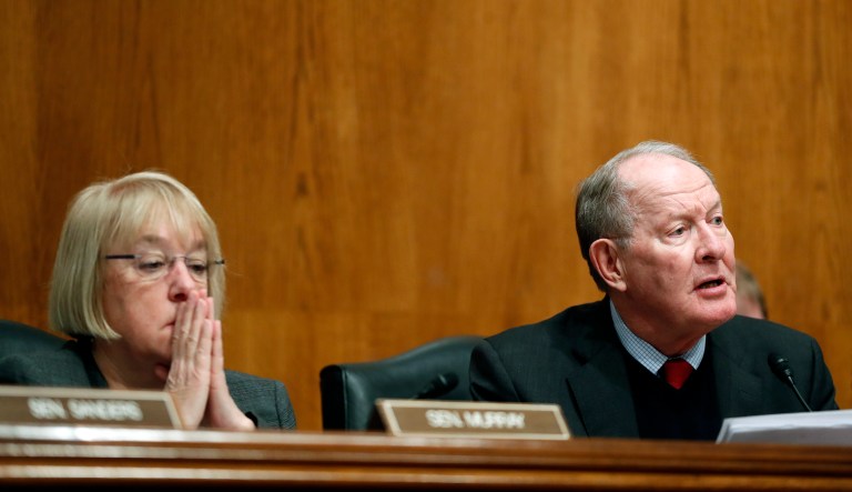 The deal between Sens. Lamar Alexander, R-Tenn., and Patty Murray, D-Wash., promises to stabilize Obamacare's insurance exchanges, but it can only do so by throwing billions of taxpayer dollars into a broken system. (AP Photo/Alex Brandon)