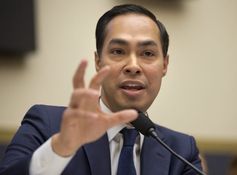 Julian Castro criticized Donald Trump's immigration positions during an April interview, during which he also praised Hillary Clinton's candidacy. Doing so apparently violated the Hatch Act. (AP Photo)