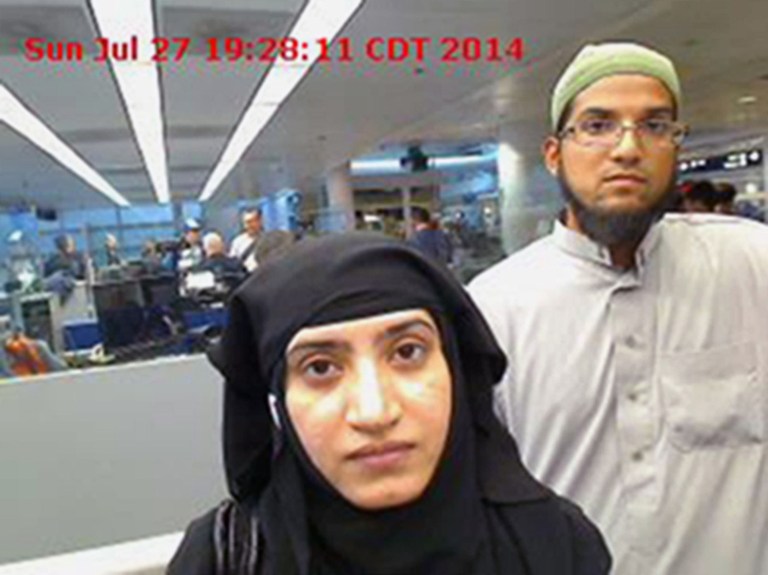San Bernardino shooter Syed Rizwan Farook, right, had taken out $275,000 as an employee of the county. (U.S. Customs and Border Protection via AP, File)