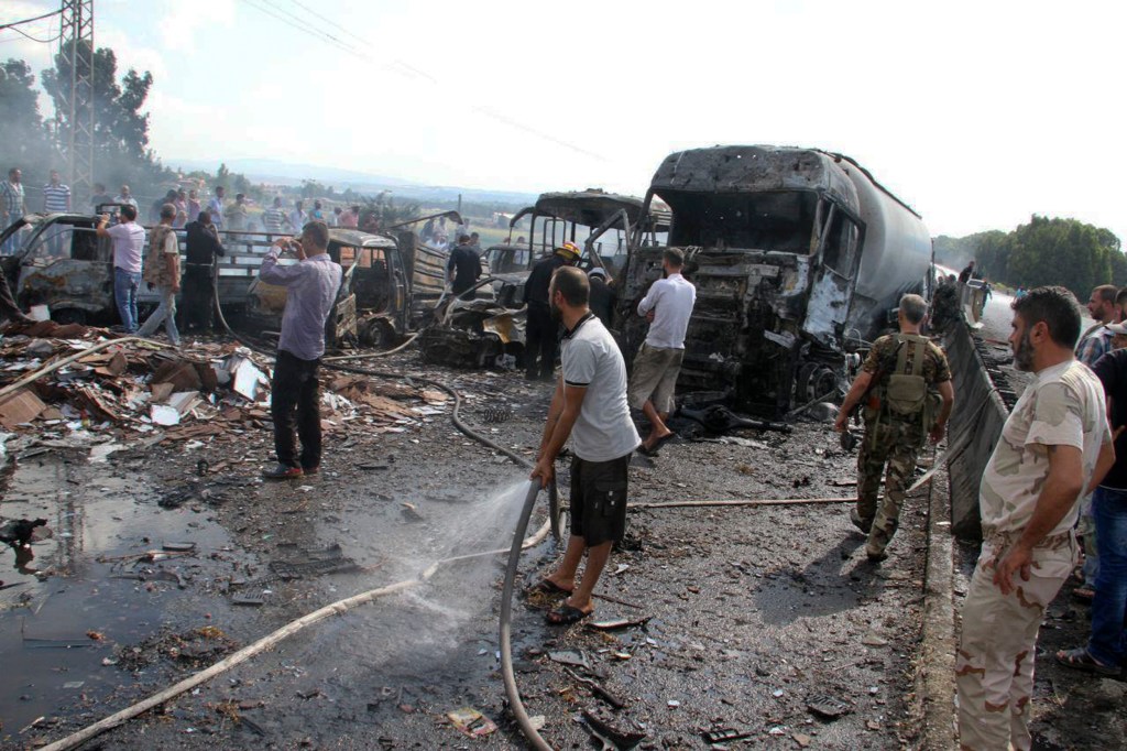 Multiple bomb blasts in Syrian cities kill at least 43