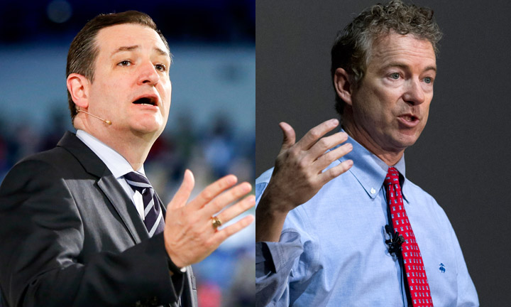 Rand Paul fundraises against Ted Cruz