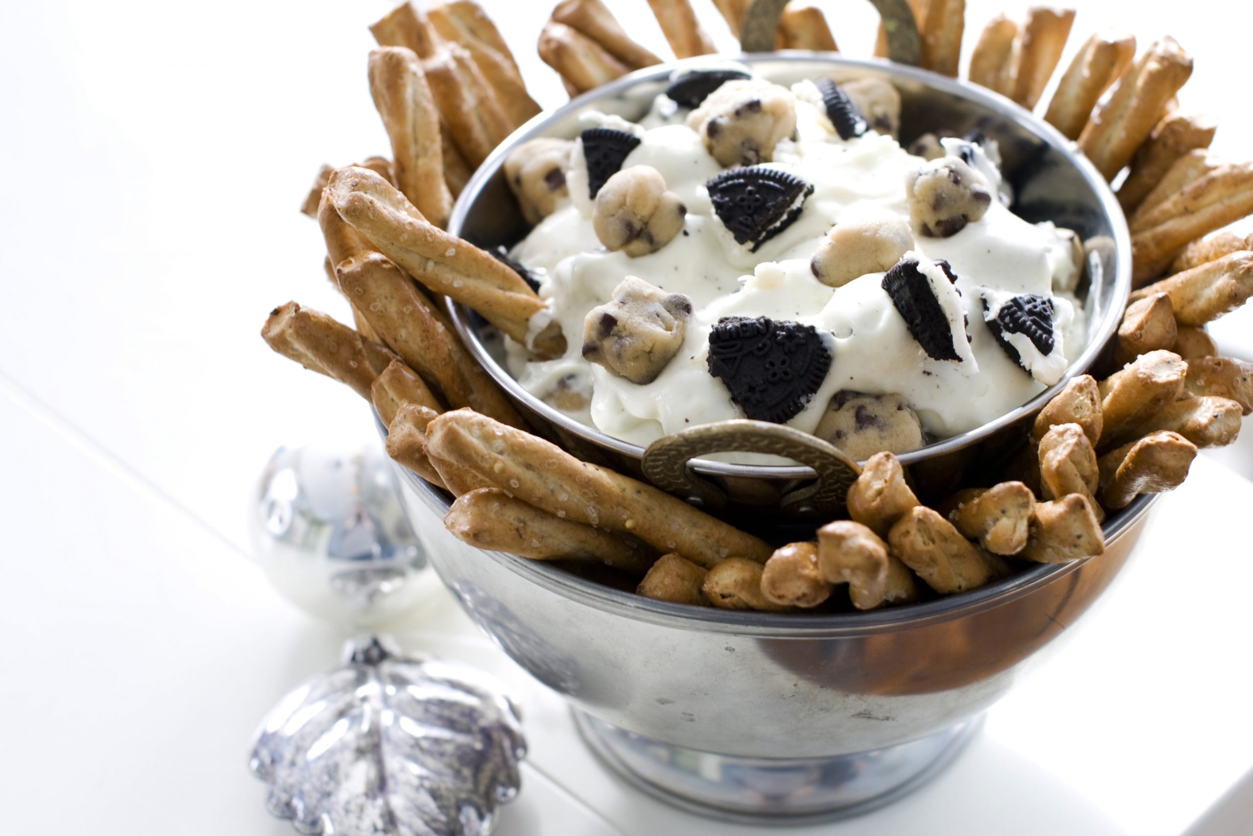 Cookie dough dip made with cookie dough, not beans