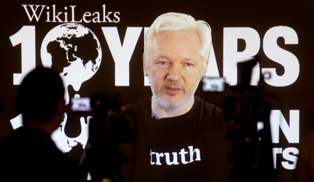 Assange claims Hillary Clinton ‘pushing’ for a Pence takeover