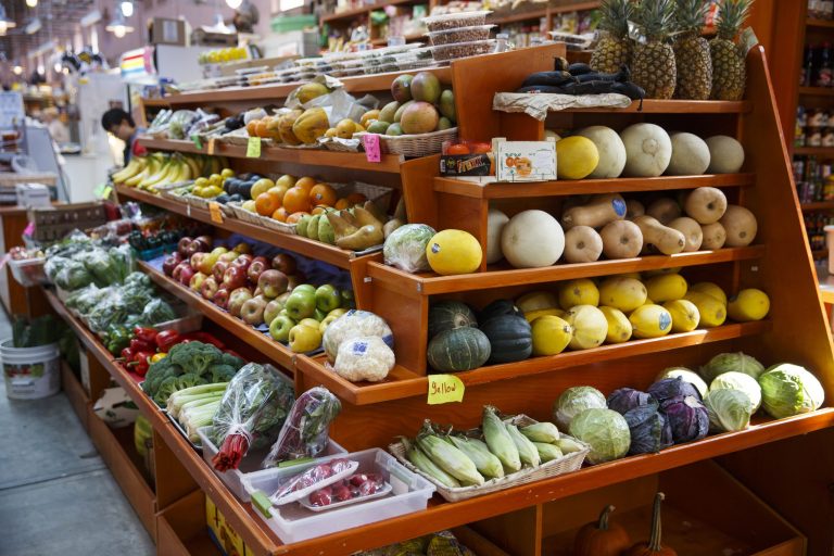 FOR RELEASE MONDAY, SEPT. 1, 2014, AT 4 P.M.- FILE - In this April 24, 2014 file photo, a variety of healthy fruits and vegetables are displayed for sale at a market in Washington. A 12-year study released Monday, Sept. 1, 2014, shows a steady improvement in American's eating habits, but food choices remain less than ideal. (AP Photo/J. Scott Applewhite, File)