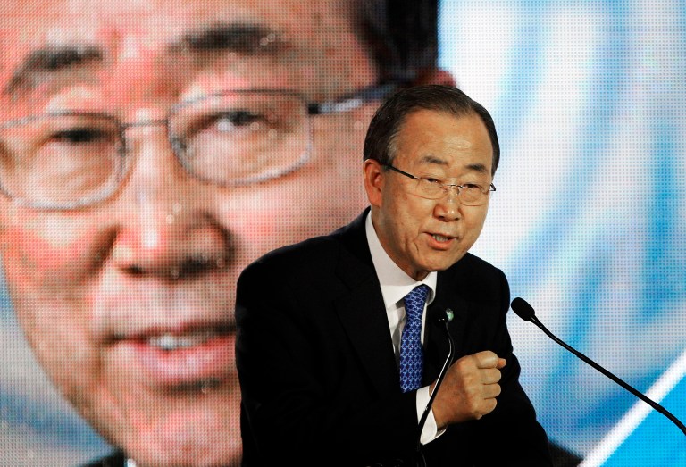 U.N. Secretary-General Ban Ki-moon, pictured above. Inclusion of 