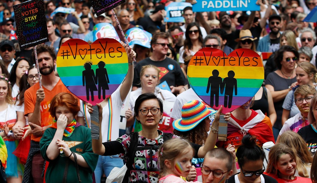 Australia votes ‘yes’ to allow same-sex marriage