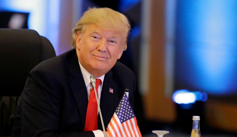 The Dow Jones opened Thursday at 24,964 points and passed the 25,000 mark within 10 minutes. (AP Photo/Aaron Favila, Pool)