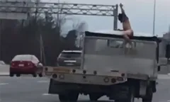 Ben Sasse jokes that a member of the House was caught naked on top of moving truck