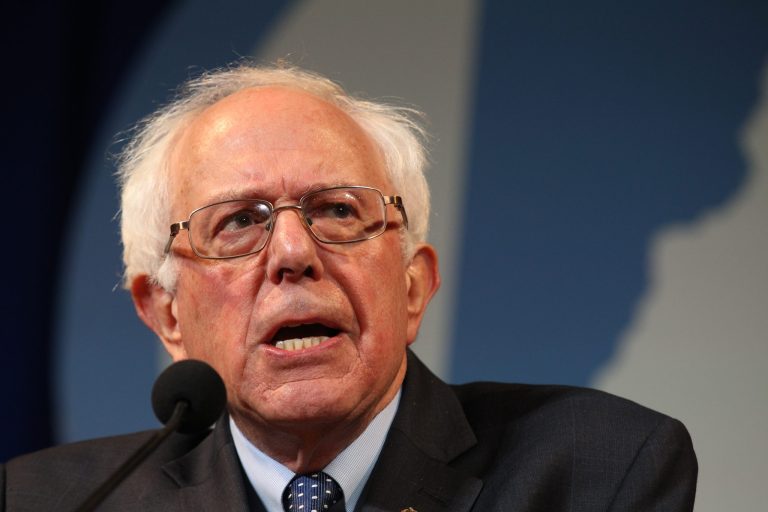 Democratic presidential candidates Bernie Sanders will not return to the campaign trail until next week as he will spend the rest of the week working from his Capitol Hill office. (AP Photo/Cheryl Senter)