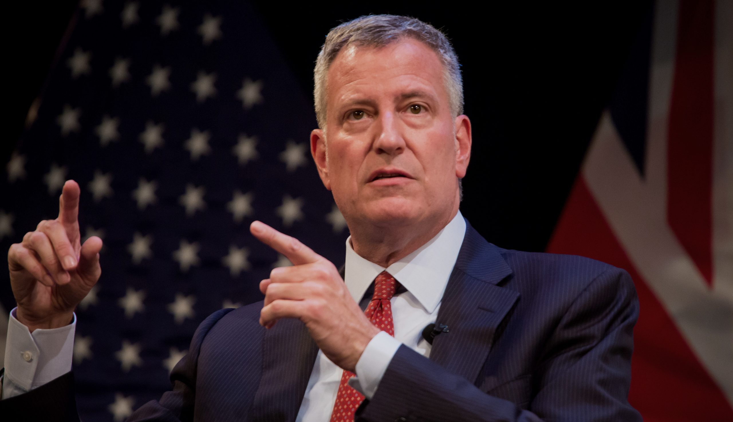NYC Mayor Bill de Blasio declines to address presidential ambitions