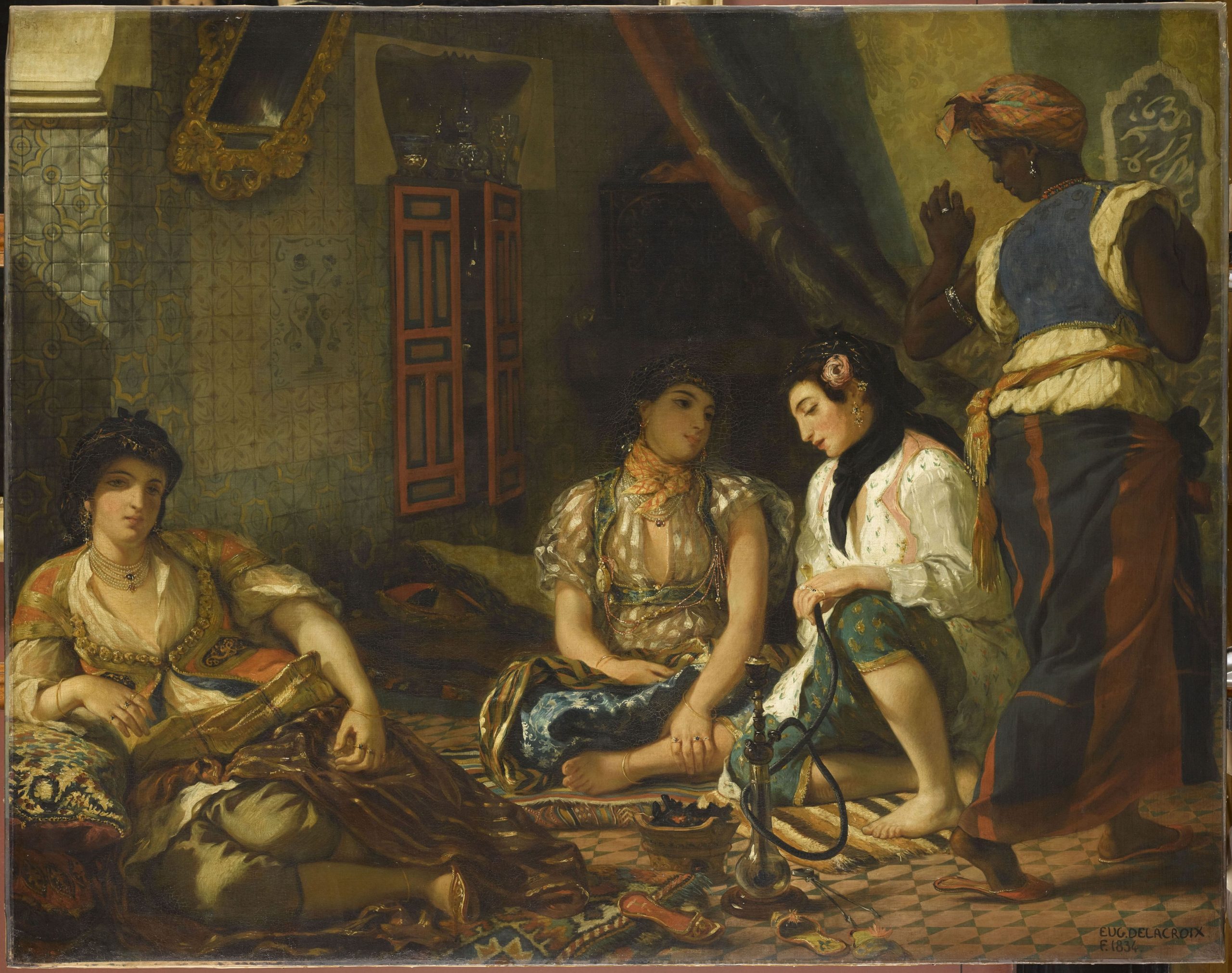 Eugène Delacroix, ‘Women of Algiers in Their Apartment’ (1834)