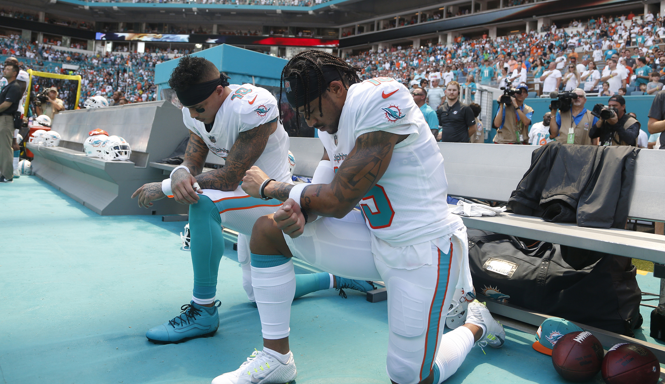 NFL team releases video slamming league’s ’empty gestures’ and will stay inside locker room for both anthems