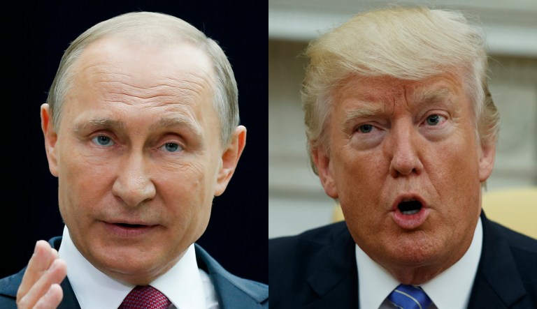Russian President Vladimir Putin and U.S. President Donald Trump.