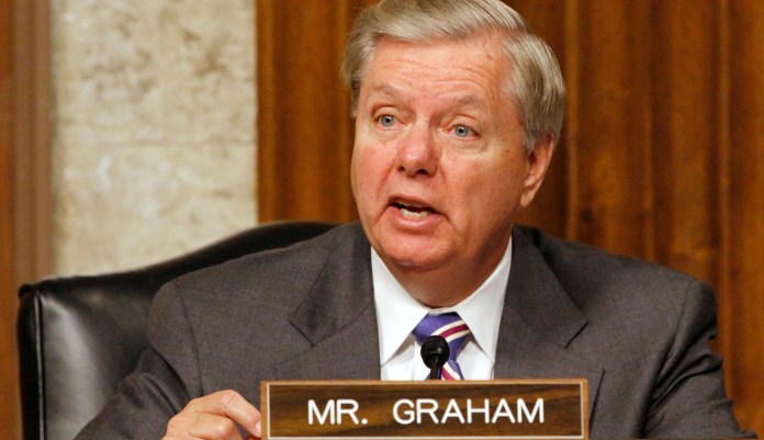 Sen. Lindsey Graham said everyone should let the investigation, which is also looking into whether President Trump's campaign colluded with Russia, play out. (AP Photo/Jacquelyn Martin)