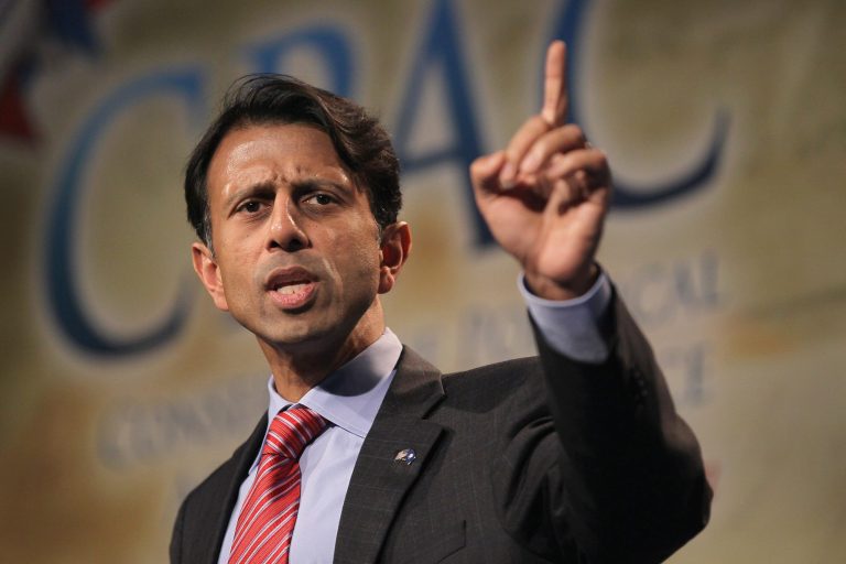 Louisiana governor Bobby Jindal attacked the Justice Department for trying to impede the program that gives vouchers to poor students, arguing that the use of vouchers âimpeded the desegregation processâ of failing Louisiana schools. (Scott Olson/Getty Images)