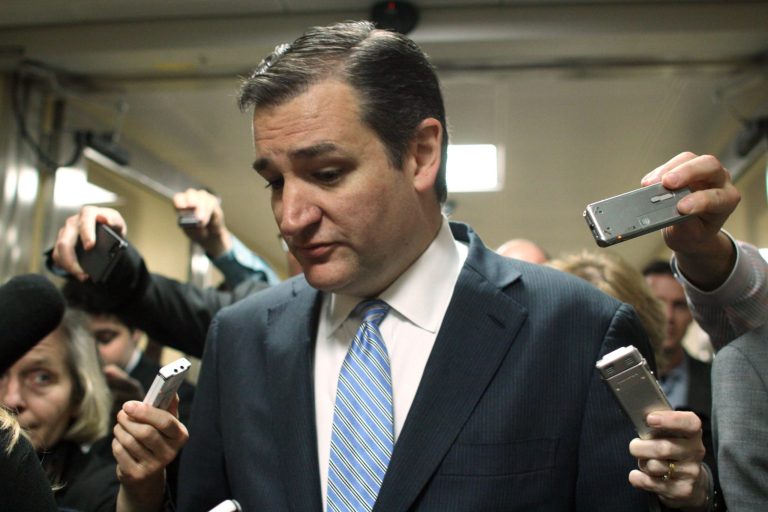 Combined with his tax plan, Sen. Ted Cruz's budget would still increase the deficit by about $250 billion over 10 years. But that's peanuts compared to the $10 trillion increase proposed by Donald Trump. (AP Photo/Lauren Victoria Burke)