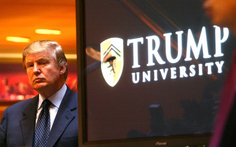 President-elect Trump is said to be nearing a settlement of two class-action cases against Trump University that could result in him paying up to $25 million. (AP Photo/Bebeto Matthews)