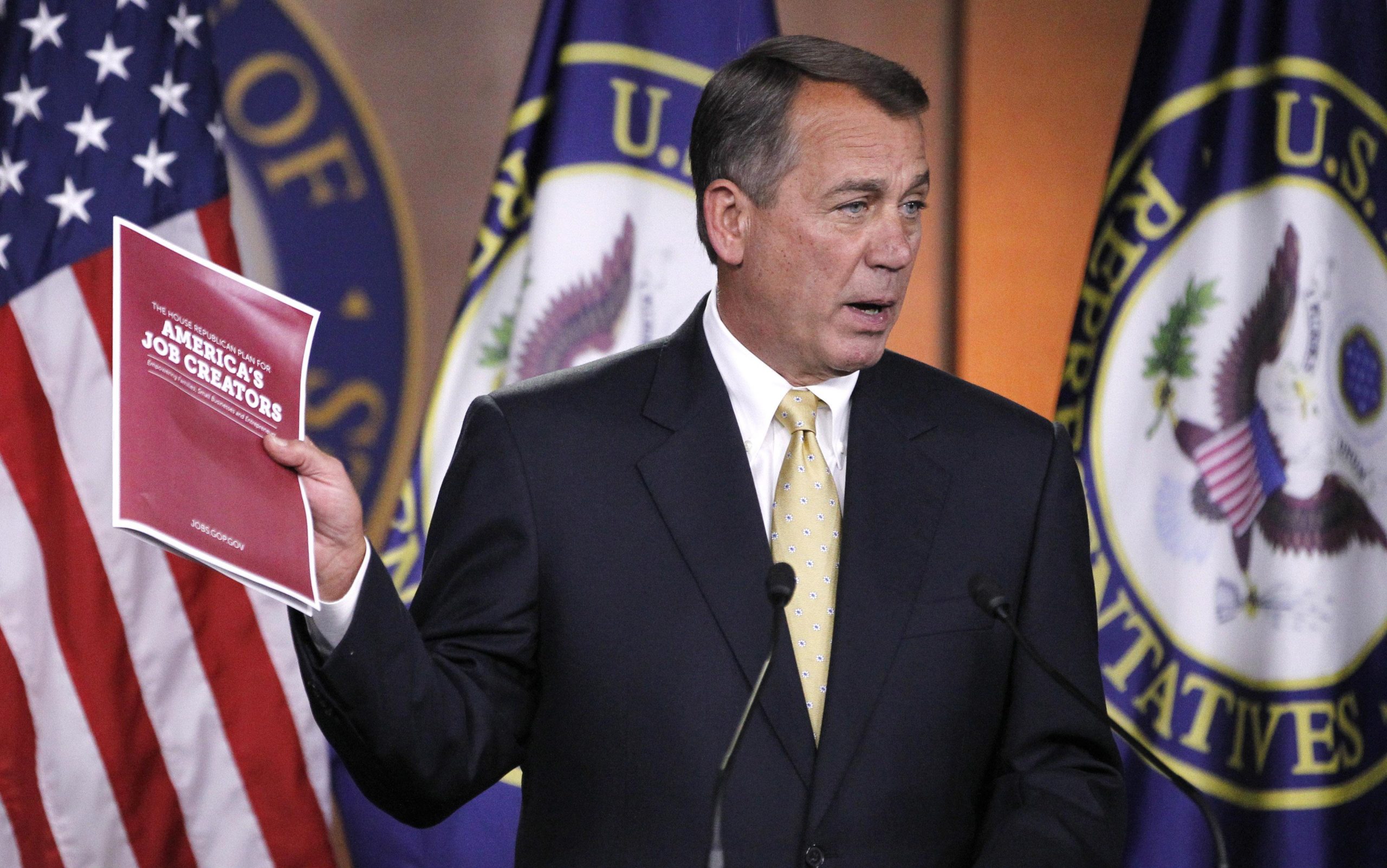 Adult leadership comes from the House, not Obama