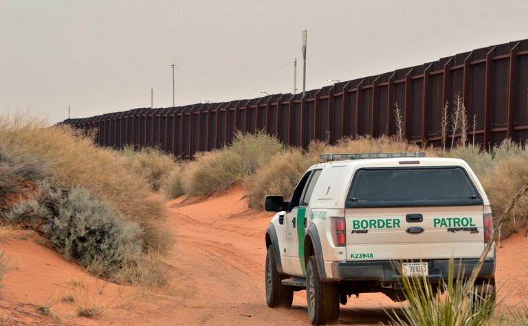 The agent was elbowed in the eye socket when he attempted to arrest a man climbing over the border fence. (AP Photo/Russell Contreras, File)