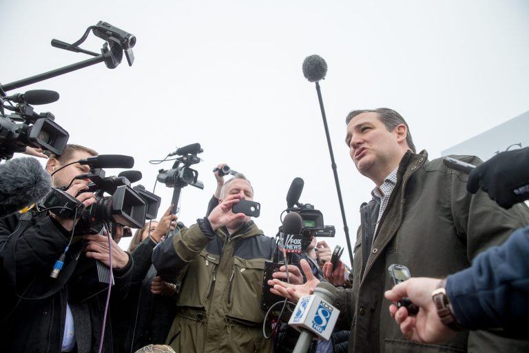 Cruz leads Trump 25 percent to 23 percent in the latest NBC Bay Area Field Poll of GOP voters in California. (AP Photo/Andrew Harnik)