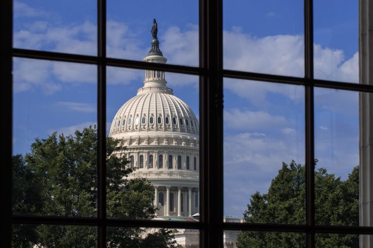 The Capitol in Washington is quiet after lawmakers departed the for the Independence Day recess, Friday, June 30, 2017. (AP Photo/J. Scott Applewhite)