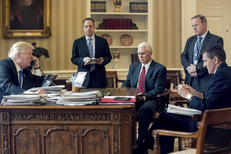 Vice President Pence was reportedly made aware of a warning by Justice Department officials about ousted White House national security adviser Michael Flynn last week, more than 10 days after President Trump received the alert himself. (AP Photo/Andrew Harnik, File)