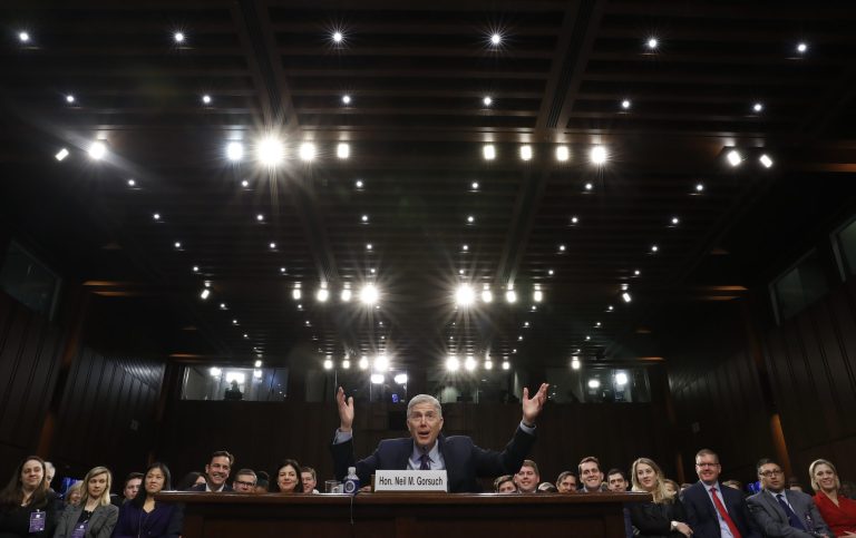 If Monday's hearing was about the Democratic senators' telegraphing their lines of attack on Judge Neil Gorsuch, Tuesday's was about how those messages weren't reaching their target. (AP Photo/Pablo Martinez Monsivais)