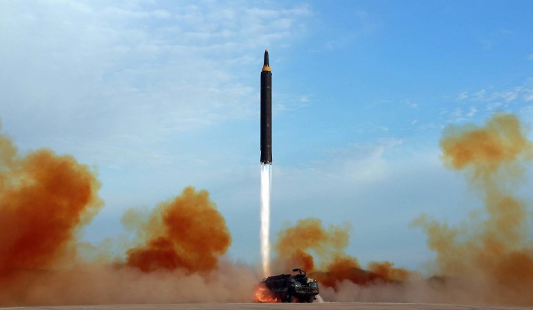 In firing an intercontinental ballistic missile into the Sea of Japan, North Korea evidently wants to show President Trump that it is not backing down to U.S. pressure. (Korean Central News Agency/Korea News Service via AP, File)