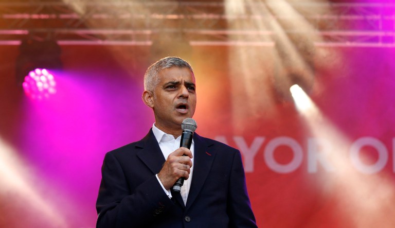 London Mayor Sadiq Khan tweeted a statement after President Trump said he would not visit the city, saying: 